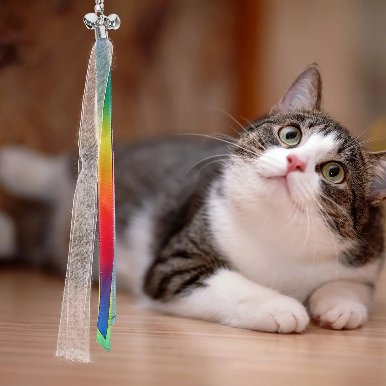 

5Pcs Interactive Cat Teaser Cat Wands for Teasing Replacement