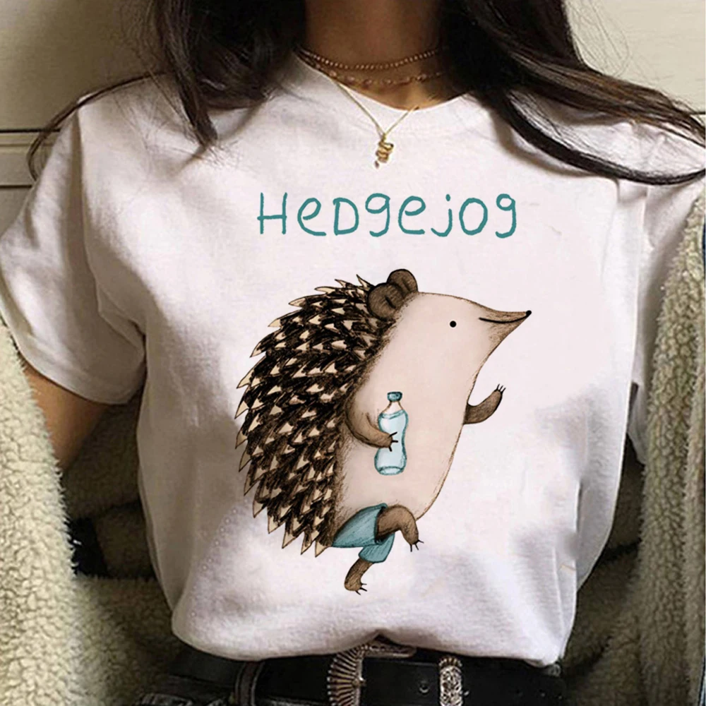 

Женская футболка с рисунком ежика y2k