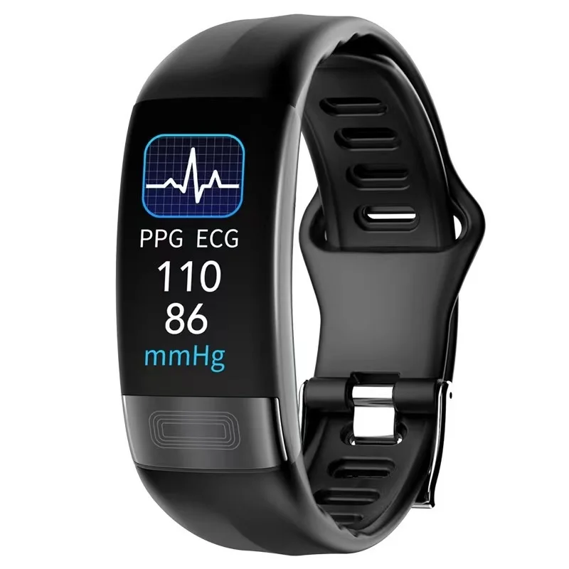

2023 Smartband P11 Plus Blood Glucose ECG Smart Band Watch Heart Rate Monitor PPG Bracelet Blood Pressure Waterproof Wristband