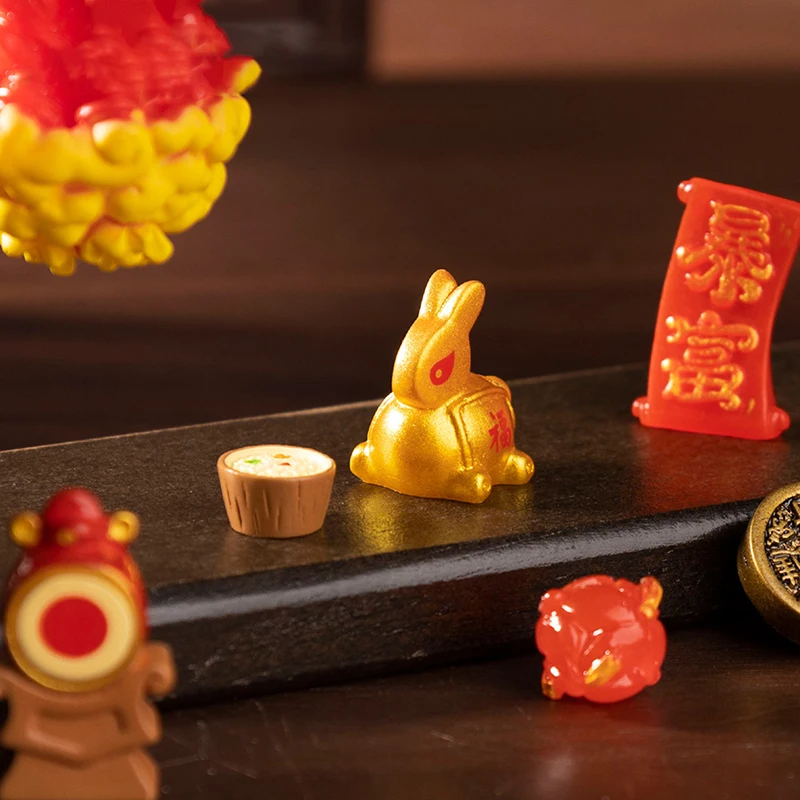 2025 Новый год счастливый мешок для денег фейерверки благословение орнамент рог