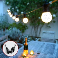 ip65 milky globe g50 multicolor bulb string connectable outdoor porch string lights for party christmas wedding garland lights