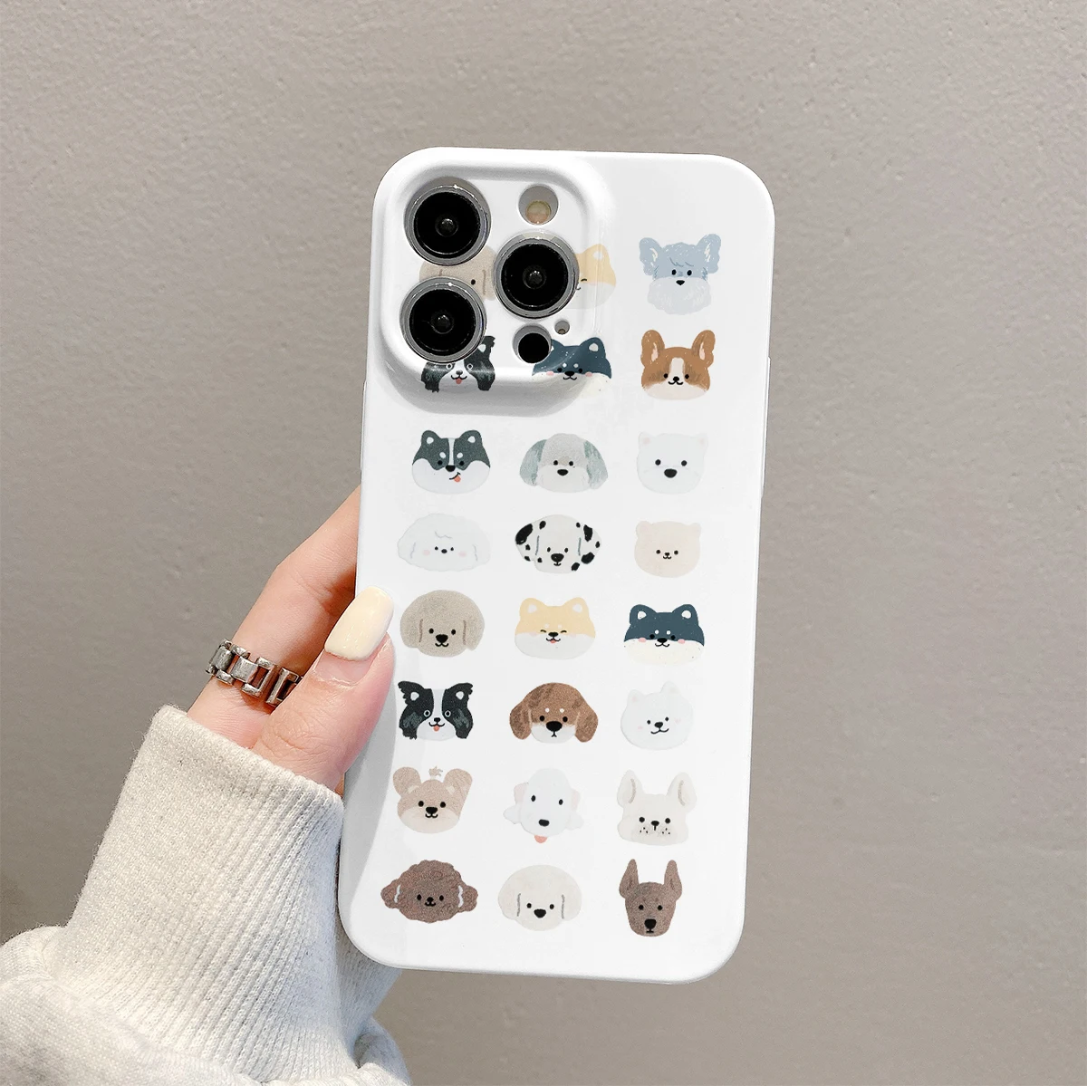 Чехол для телефона с изображением милой собаки iPhone 15 14 13 12 11 Pro Max защита от падения