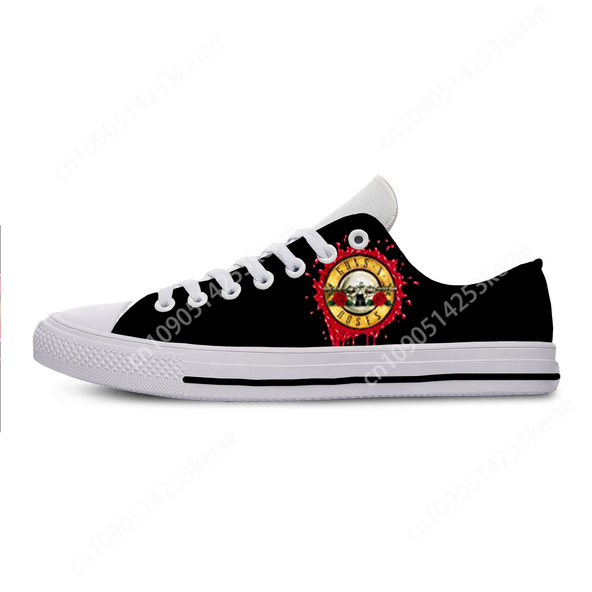 Hot Cool Fashion Harajuku High Quality Summer Sneakers Handiness Casual Shoes Men Women Rock Guns N' Roses Low Top Board