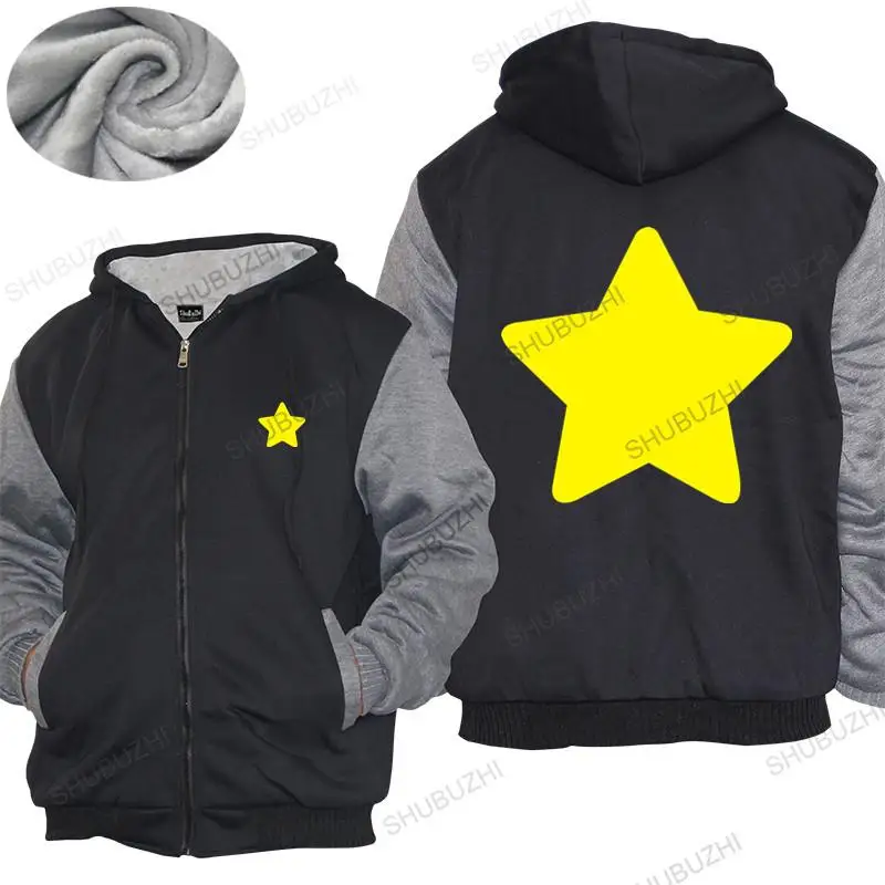 

Steven Universe Yellow Star thick hoody Kids Gift Space Gem CookieCat men cotton fashion warm coat male winter hoodie