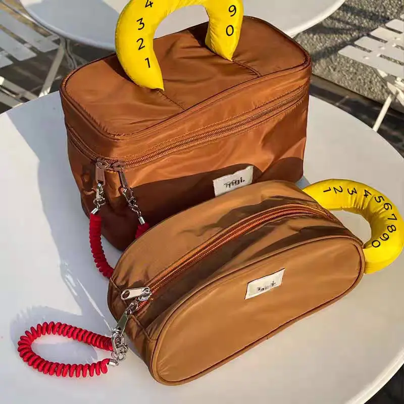 women bag nylon bucket waterproof new fashion solid zipper soft handbag purse phone bag cosmetic bag sweet free global shipping