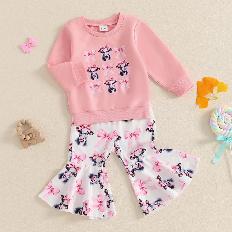 Милая одежда для маленьких девочек: толстовка с длинными рукавами и эластичными