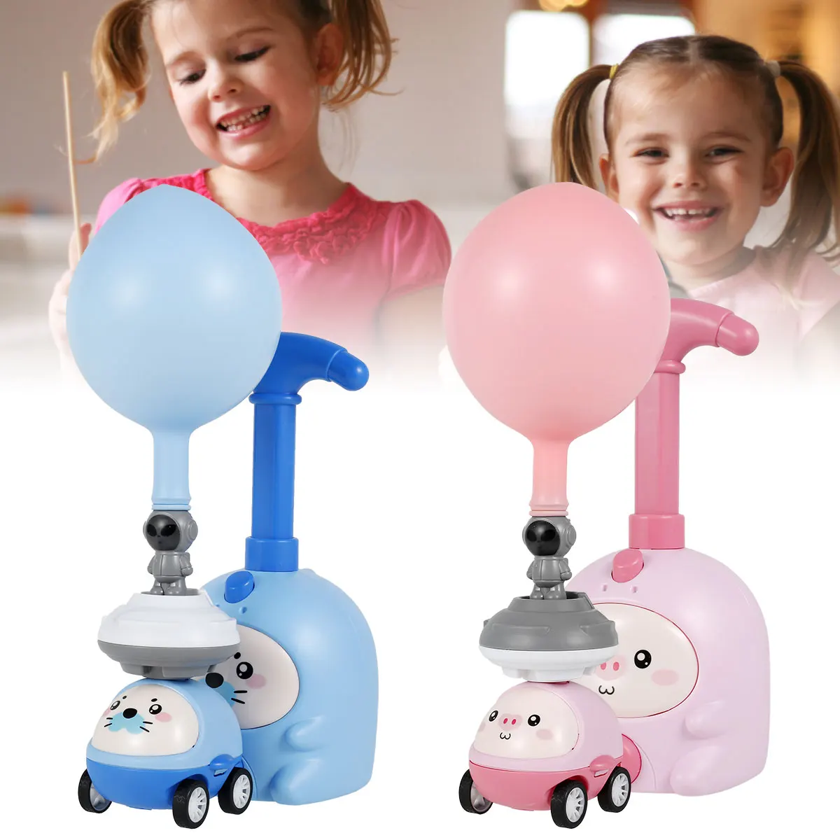 

L воздушный шар, автомобиль, игрушки, милый мультяшный воздушный шар, мощные автомобили ed с пусковой башней, инерционная мощность, воздушный ...