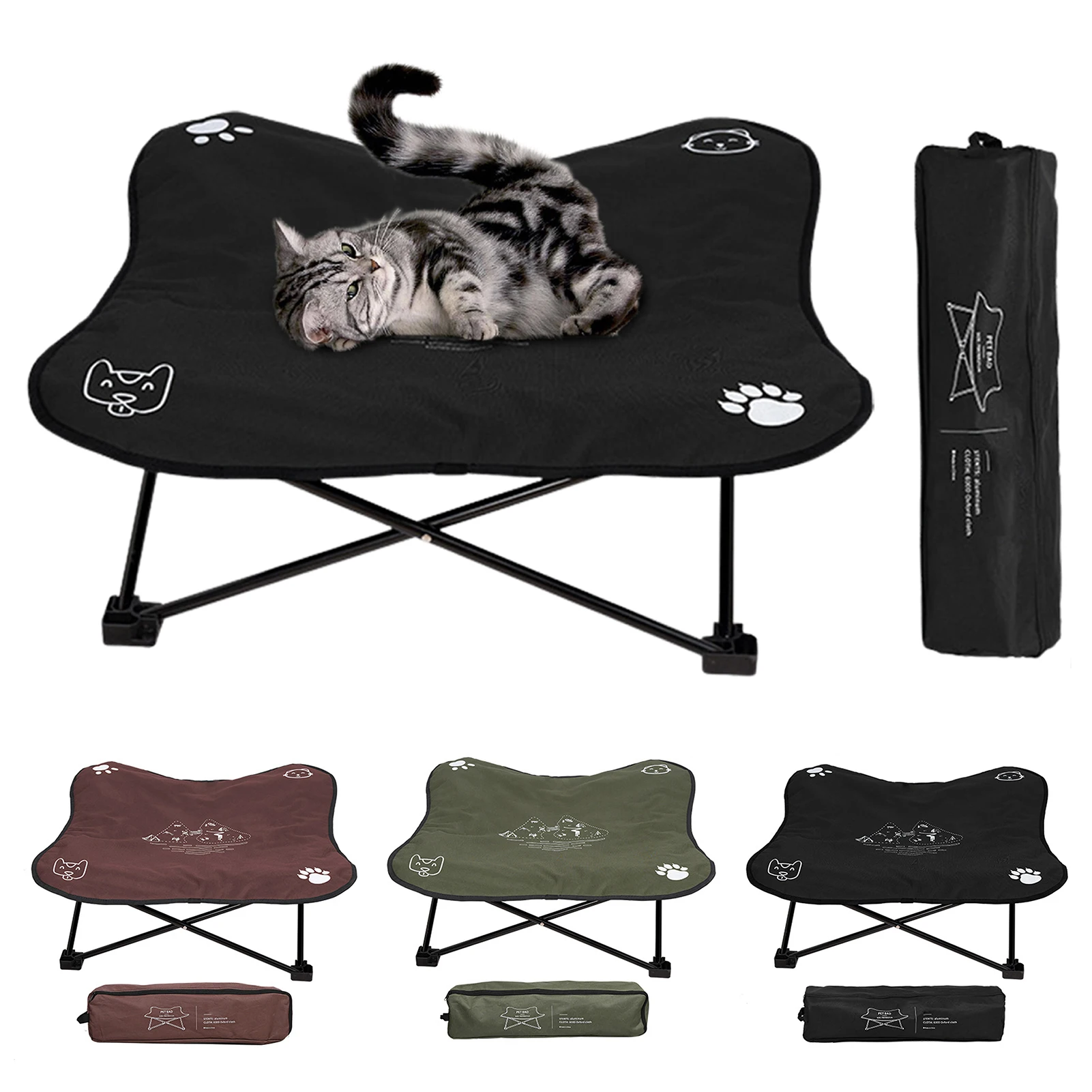 

Pet Dog Bed Portable Safe Folding Dog Sleeping Nest For Cats Pet Lounge Chair Pet Kennel Sofas Cot Raised Dog Bed