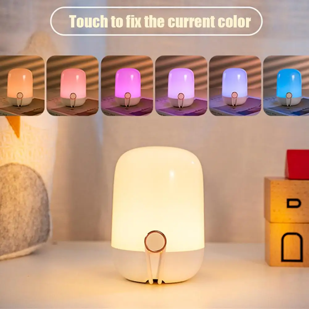 

Night Lights USB Charging Rechargeable Stepless Dimmable Adjustable Brightness Led Colorful Lamp For Kids Baby Bedroom Camping