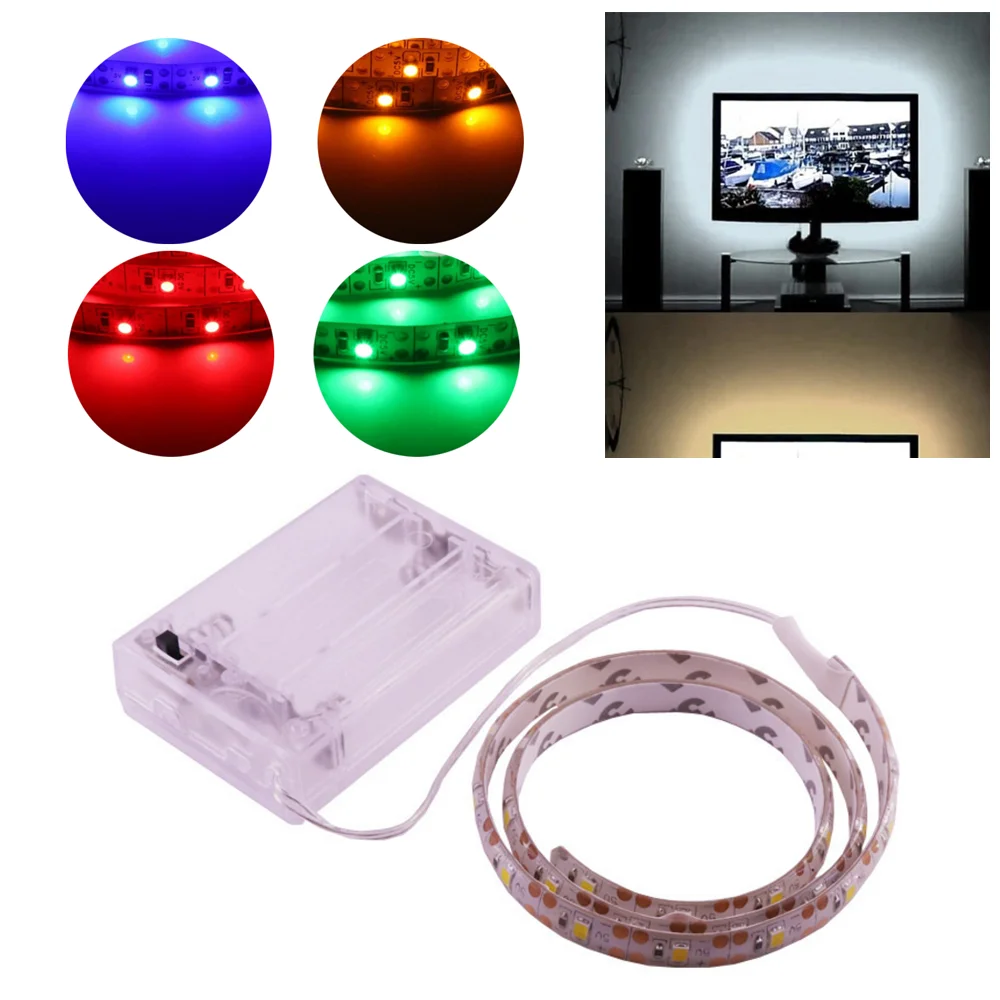 

Battery Powered 5V LED Strip Lights 2835 60LEDs/m Waterproof Flexible Led Lights Tape Ribbon TV BackLight 0.5-5M Home Lighting