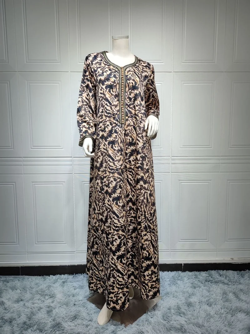 2022 Dubai Arabic Turkey Muslim Hijab Dress Islam Clothing Maxi Dresses Abayas for Women Robe Longue Femme Musulmane Djellaba
