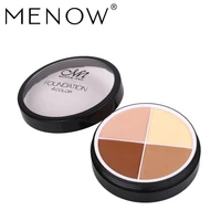 menow three dimensional v face four color concealer cream light and full coverage concealer high gloss contour powder