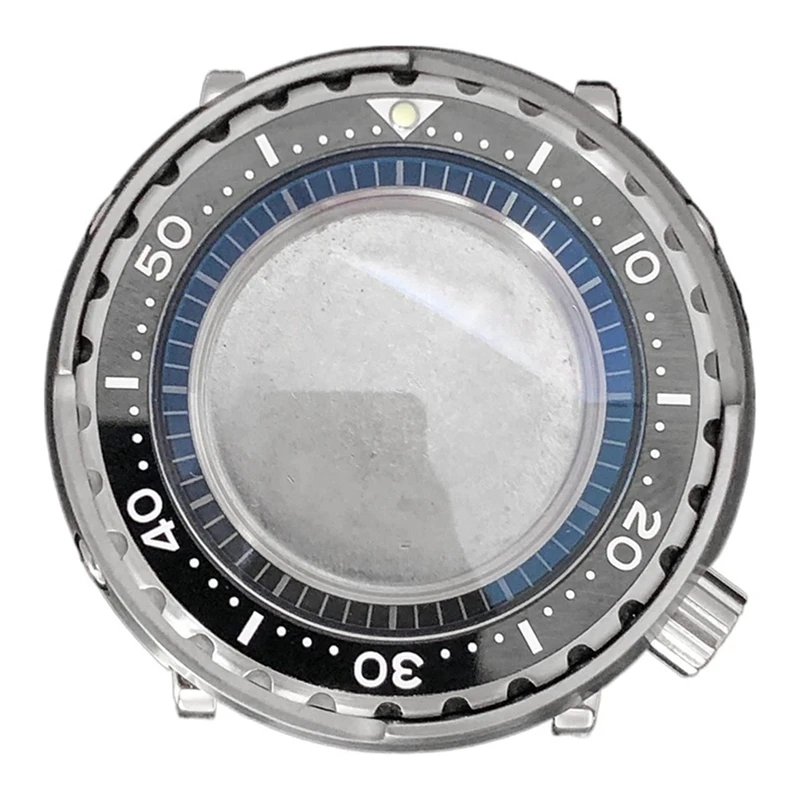 

1 Piece Mineral Glass Stainless Steel Case Modification Part Watch Case Cover Case 45MM For NH35/NH36 Watch Mechanical Movement