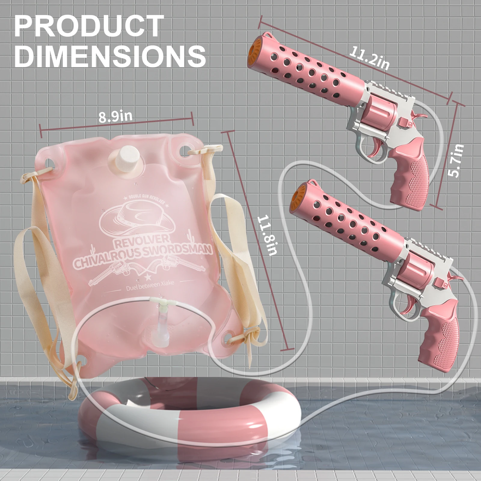 Автоматический Водяной Пистолет Револьвер Игрушка Для Детей Летняя Уличная Игра