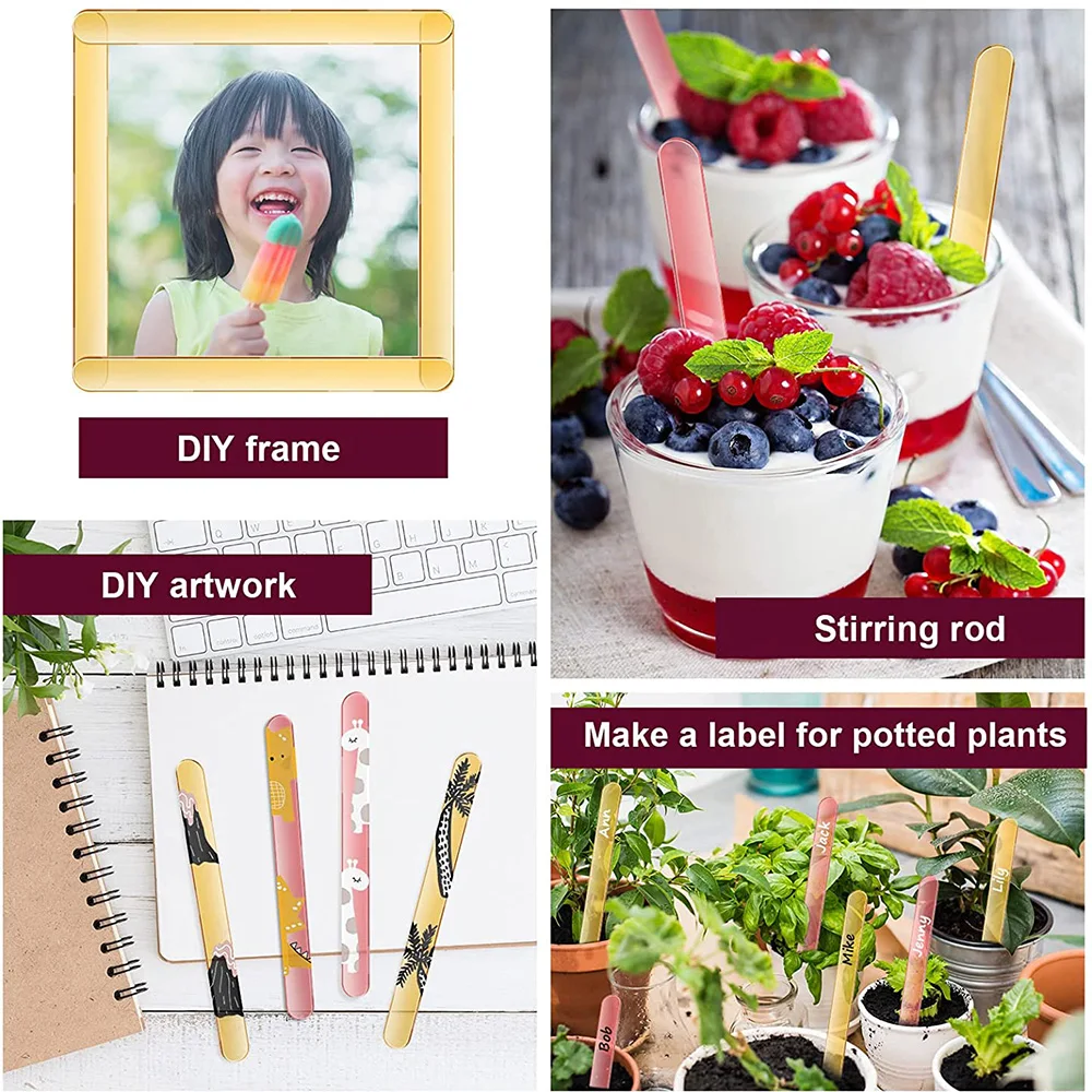 10/20 шт. акриловые палочки для мороженого |