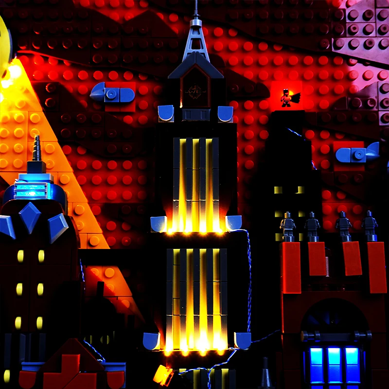 DIY радиоуправляемая лампочка набор для LEGO 76271 анимационная серия Готэм-Сити