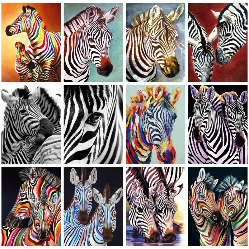 

Алмазная живопись 5D «сделай сам», животное, Зебра, лошадь, мозаика, картина, вышивка, вышивка крестиком, наборы рукоделия, домашний декор, под...