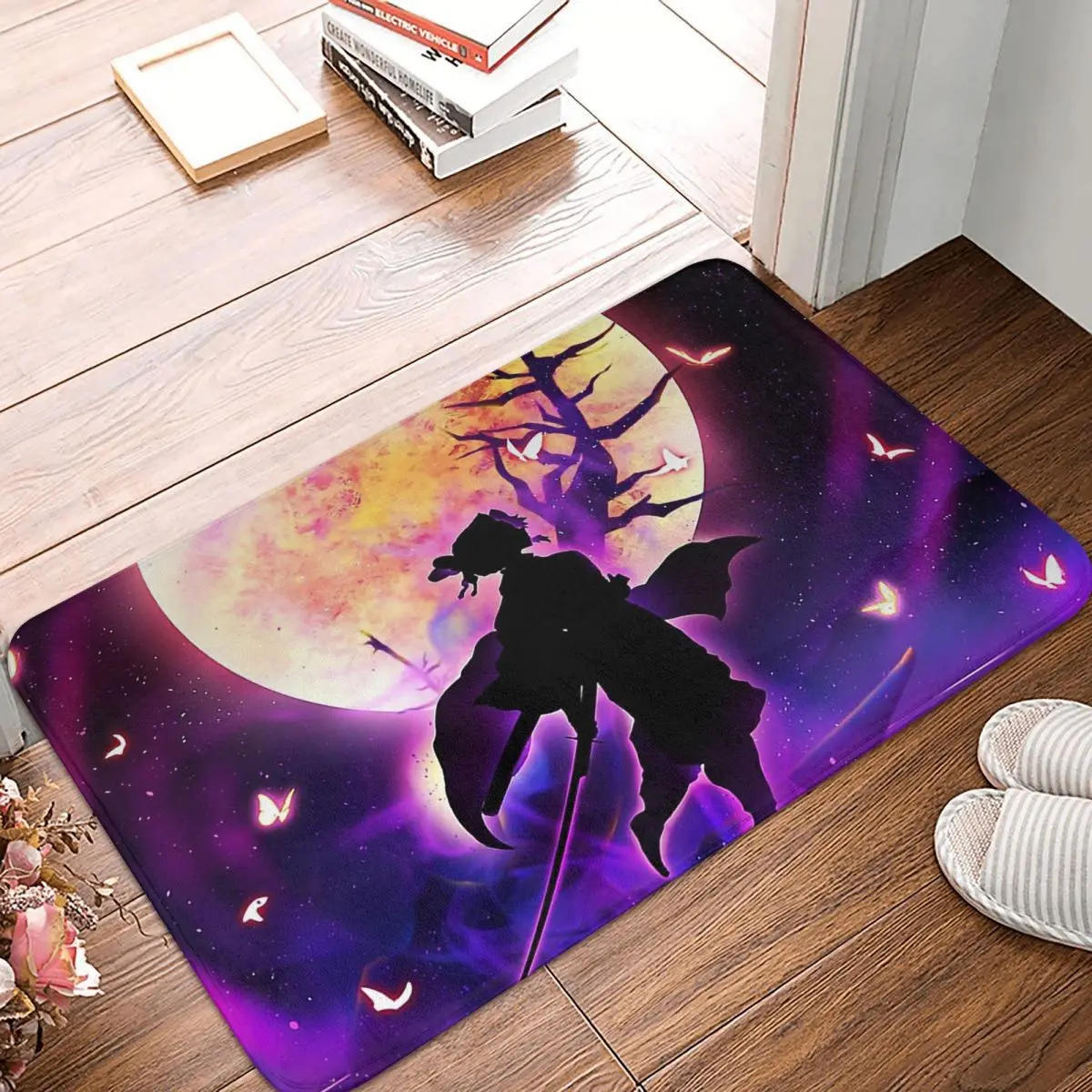 

Коврик из фланели для спальни с изображением рассекающего демонов киметасу, приключений «no Yaiba», коврик для входной двери, украшение для дом...