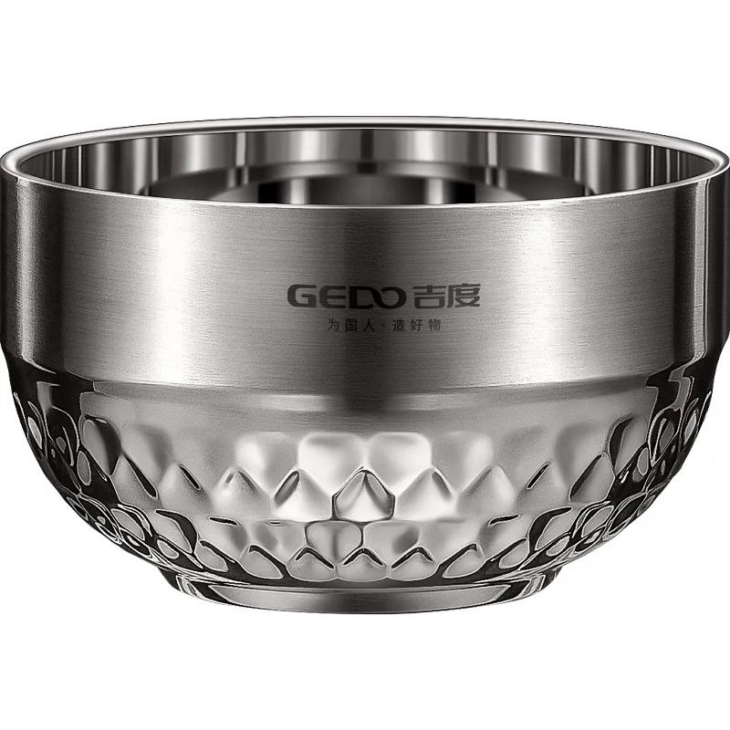 Миска из нержавеющей стали 304 Детская миска двухслойная утолщенная