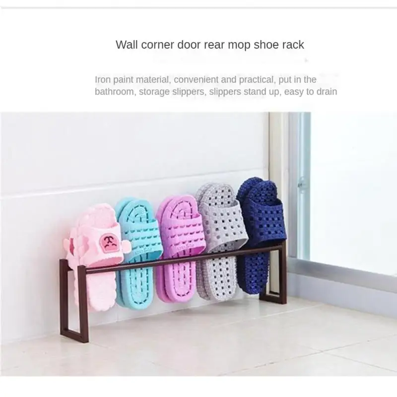 Door Back Shoe Rack Magnetic Suction Hanging Nail Free Storage Slipper Holder Save Space Household Dormitory Shelves