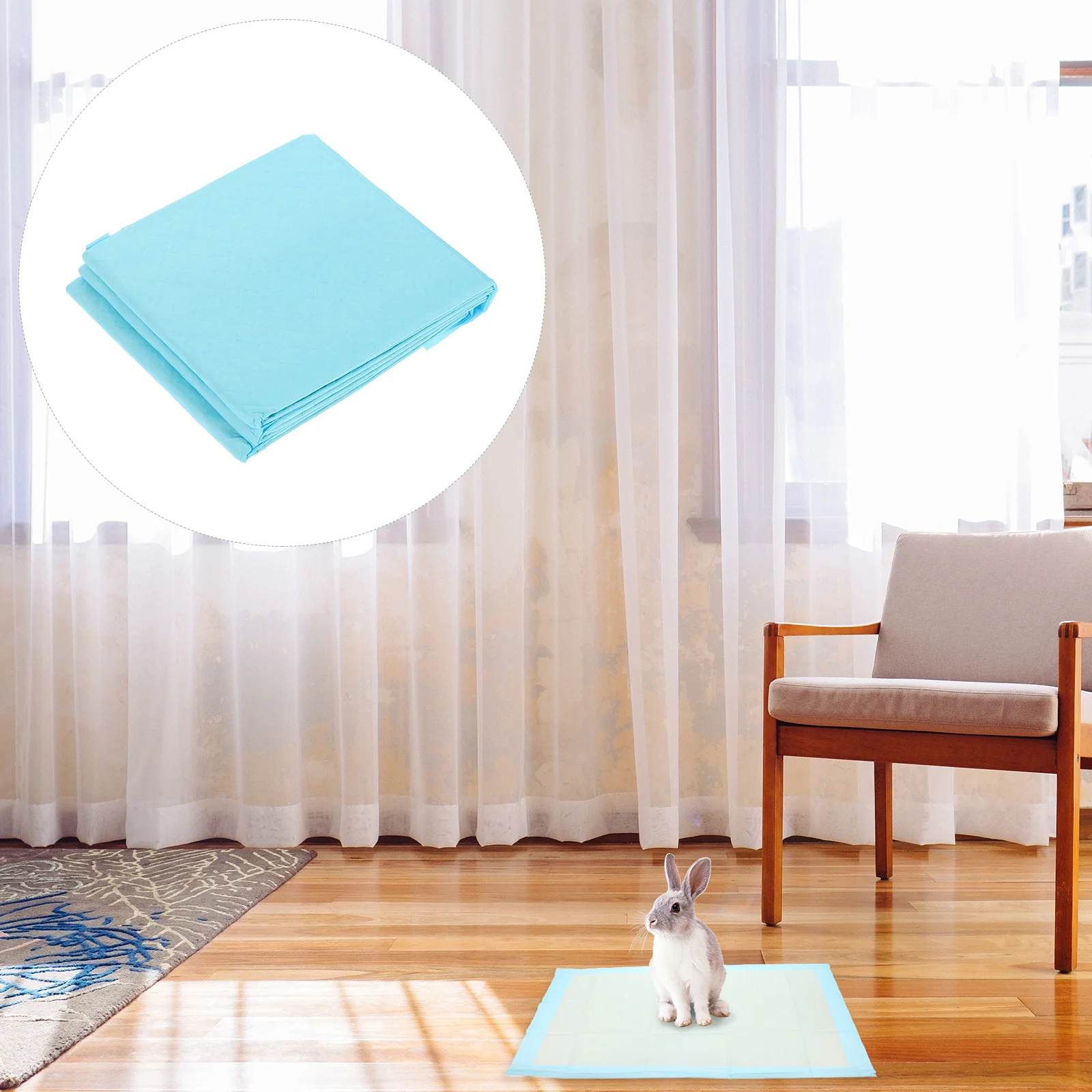 

50 Pcs Professional Dog Pee Pad Rabbit Training Pads Bunny Pet Small Non-woven Fabric Disposable For Cat Urinal Cushion