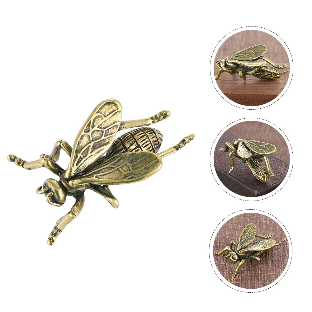 

Statue Insects Brass Figurine Small Vintage Animal Toys Insect Sculpture Gift Homefake Statues Decor Figurinessitting Prank