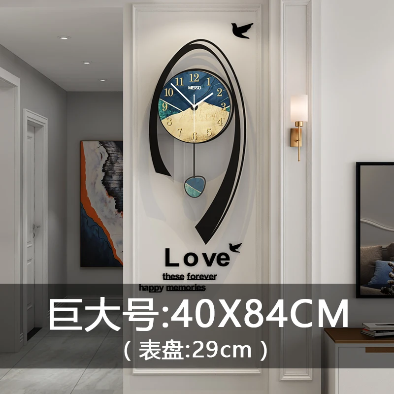 Бесшумные декоративные большие настенные часы современный дизайн креативные
