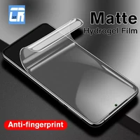 no fingerprint matte hydrogel film for xiaomi redmi note 10 9 8 k20 pro screen protector for xiao a3 10t lite f3 gt x3 nfc film