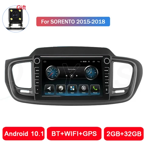 Android стерео для Kia Sorento 2015 2016 2017 2018 мультимедийный видеопроигрыватель зеркальное соединение раздельный экран головное устройство GPS-навигатор