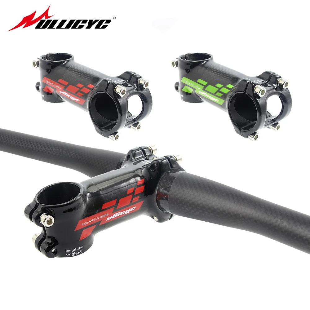 

Ullicyc 3D Forged Alloy + Carbon Fiber 3k Light Road Bike Mountain Bike Bicycle Stem 28.6-31.8 Size 80mm/90mm/100mm/110mm LGA80