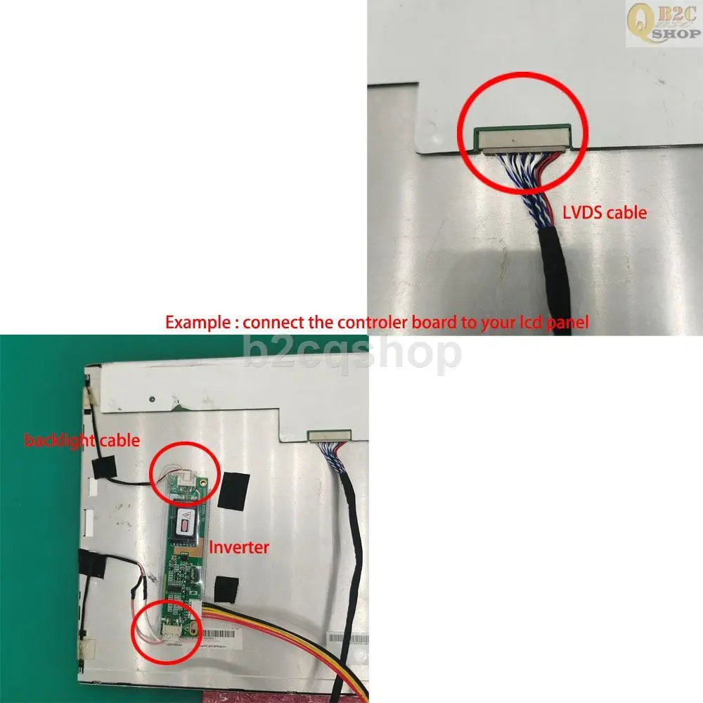Фото 20pin LB121S03-TL01 TL04 800X600, универсальная Фотографическая плата для ЖК-драйвера, комплект контроллера монитора для HDMI-совместимого VGA №3
