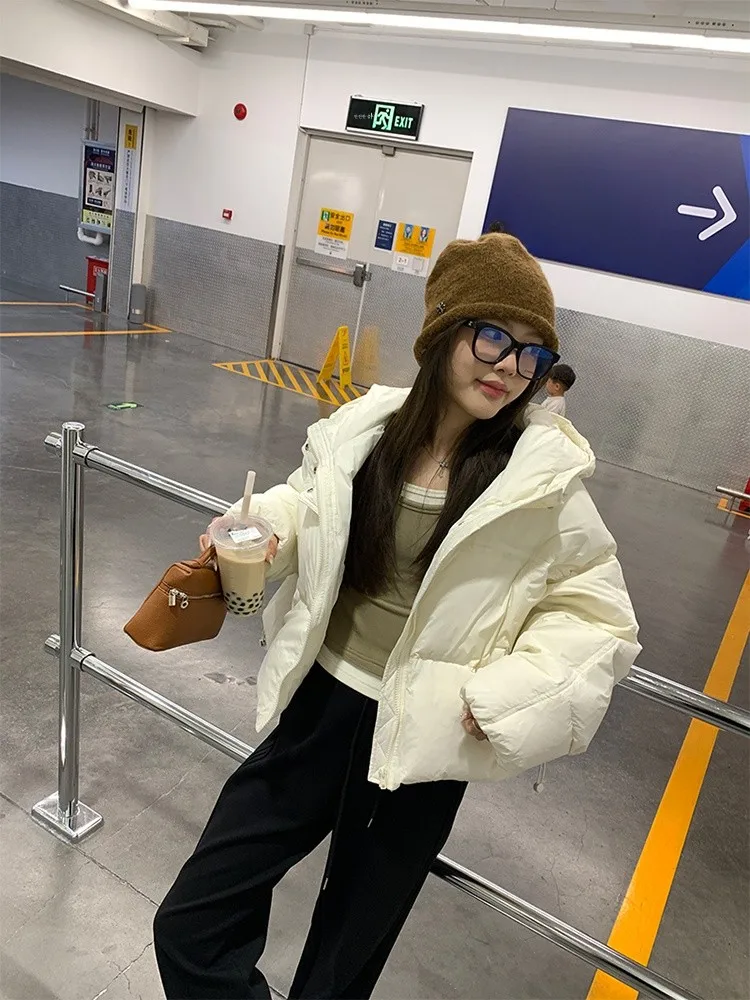 [Распродажа невозврат] Im Warm Beiguo 4 цвета 90 белый капюшон на утином пуху теплый