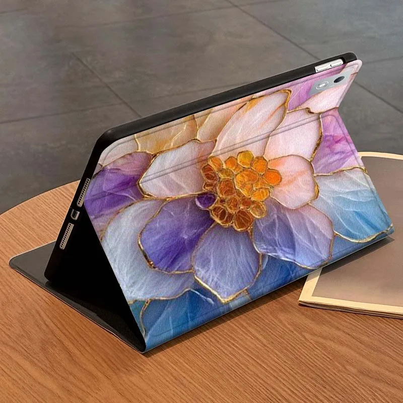 Фото Креативный чехол-книжка «Цветок» класса люкс для планшетов Xiaoxin Lenovo Tab P12 Extreme Legion Y900 Idea Pro GT 12.1 2025 – идеальный подарок №2