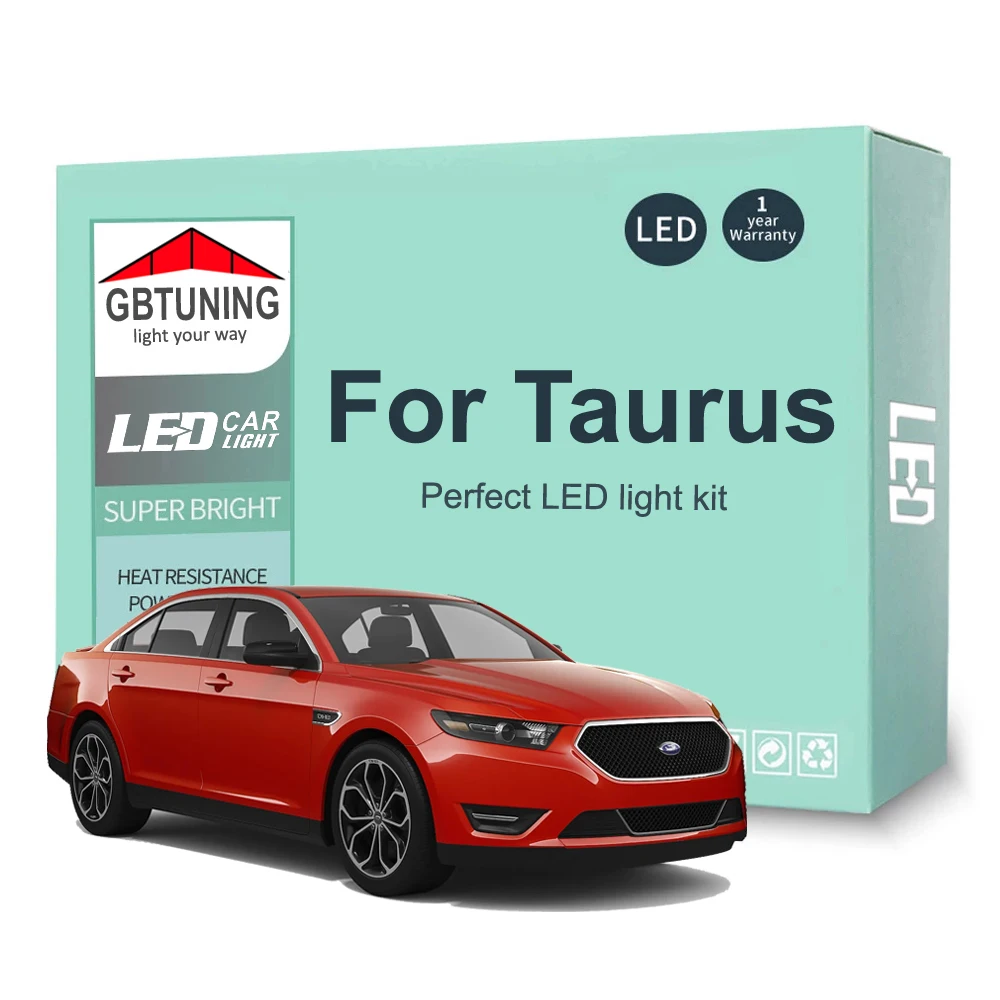 Комплект светодиодных ламп для внутреннего освещения для Ford Taurus 2000-2011 2012 2013 2014 2015 2016 2017 2018 2019 автомобильная карта купольная лампа Canbus без ошибок