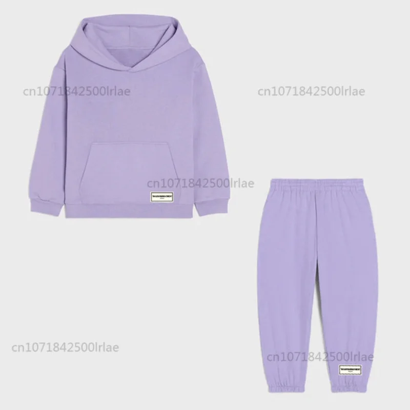 

TGM Kids Zip Hooded Sweatshirts Jacket Boys Girl Autumn + Sweatpants Set Childrens Casual Loose Track Clothes for Toddler Girls