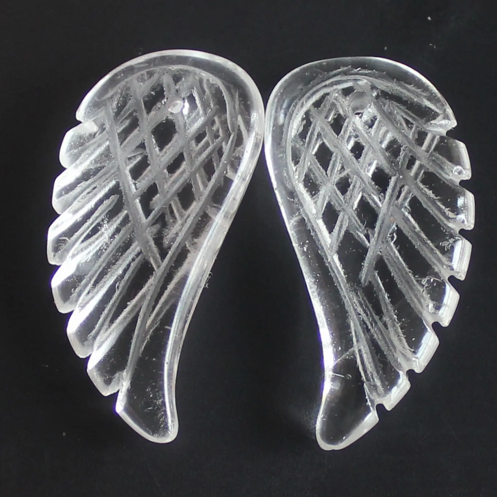 

Два (2 шт.) ручной работы смешанные драгоценные камни кристалл Кварцевый Крыло ангела Исцеление чакры в рейки кулон DIY подарок