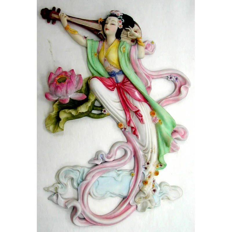 

Creative Craft New Product-Wall-Mounted-Chinese Fairy Playing Pipa-Gift Boutique Home Ornaments