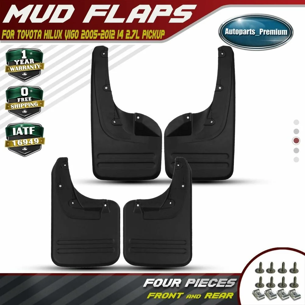 

for Toyota Hilux Vigo 2005-2014 Splash Guards Mud Flaps Molded Front&Rear