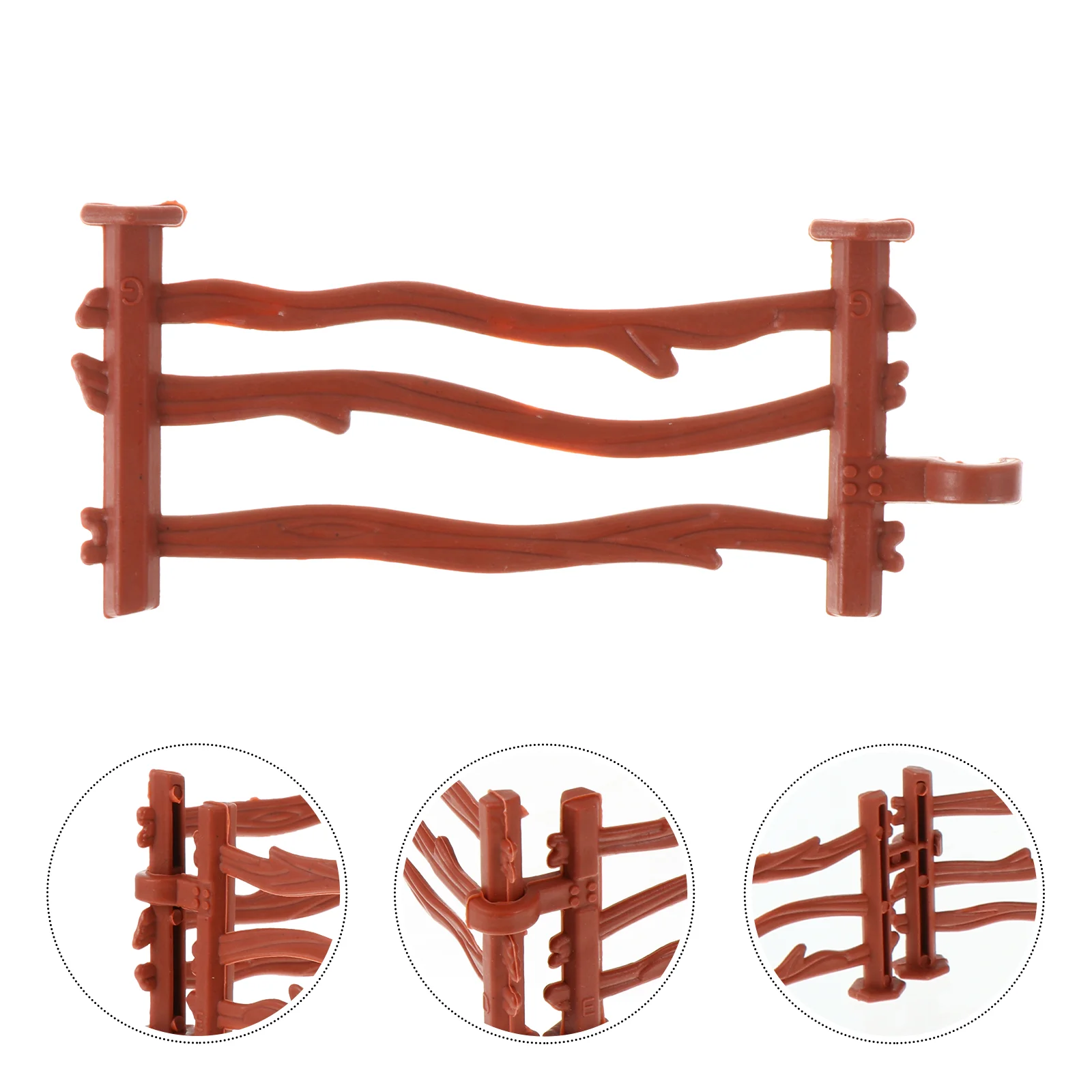 

Fence Farm Miniminiature Garden Horse Playset Picket Corral Barn Plasticfairy Fencingaccessories Landscape Ornament Animals
