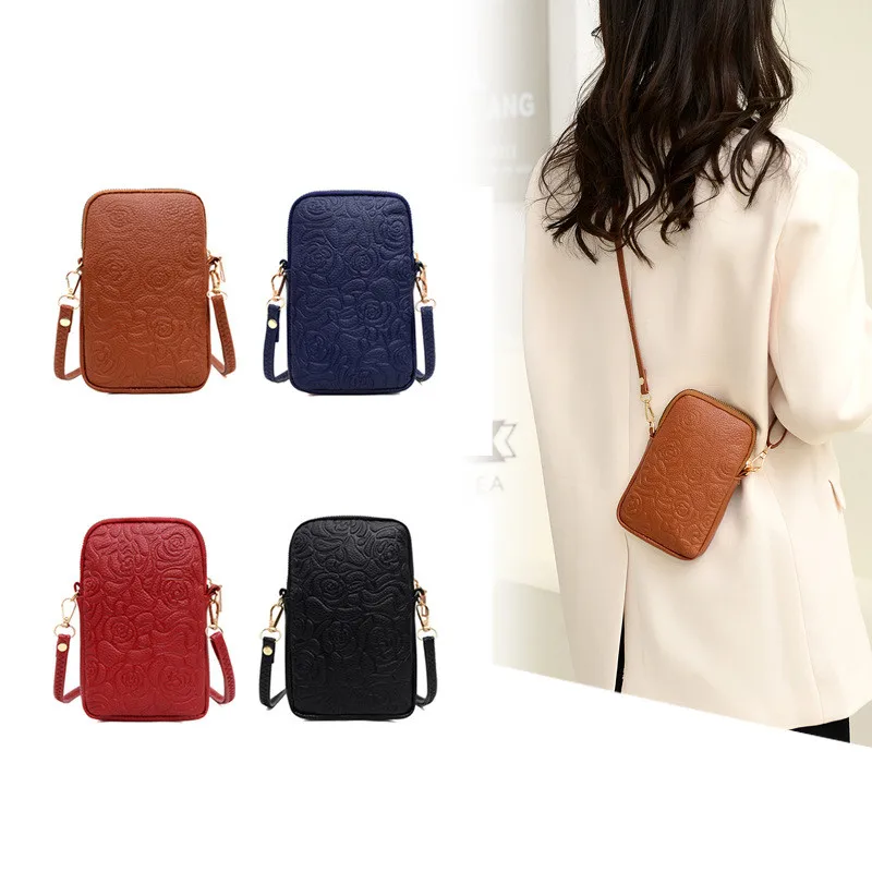 

New women small mobile phone bag ladies shoulder messenger bag mini retro simple women's purse