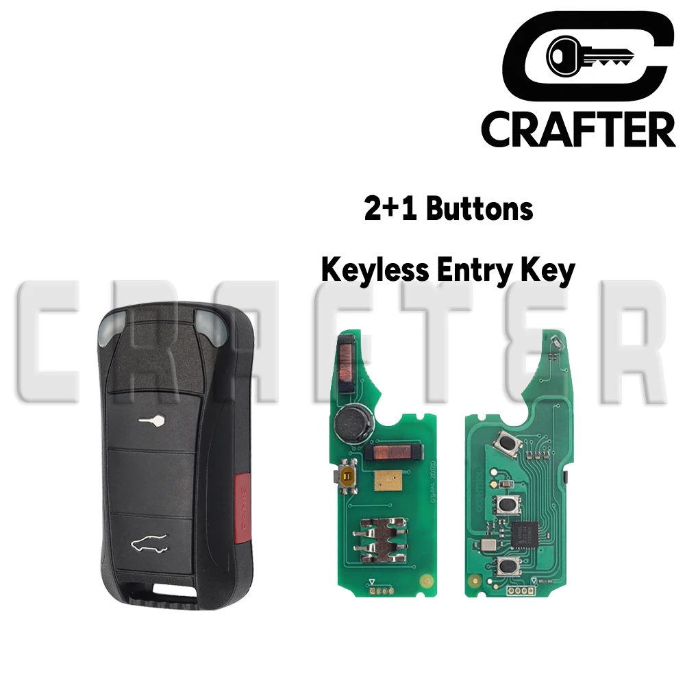 

Ключ Crafters KR55WK45032 CHIP ID46 315/433 МГц, откидной дистанционный ключ без ключа для Porsche VW Bentley Continental GT Flying Spur