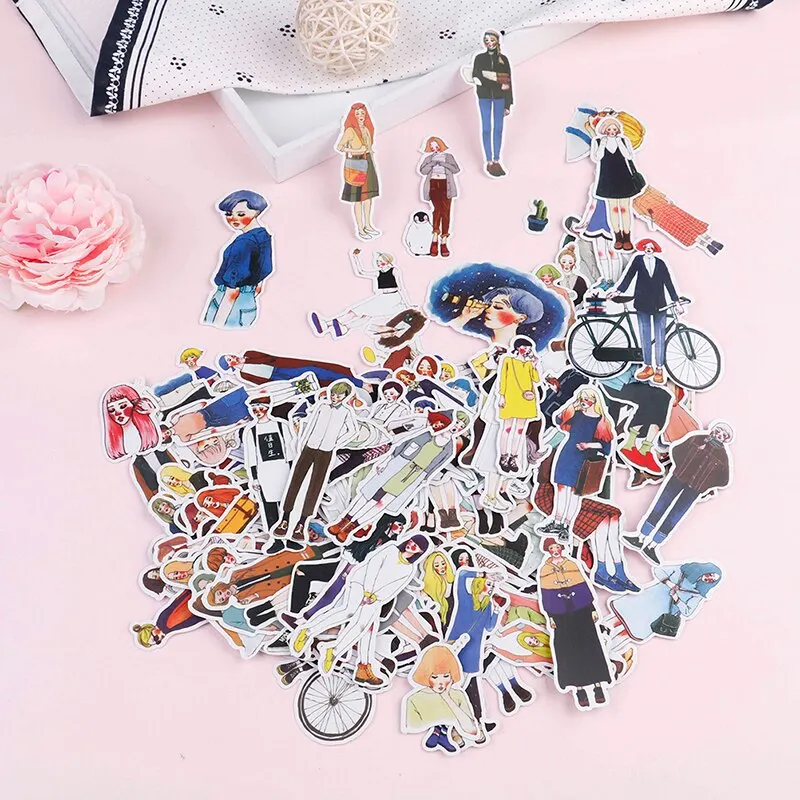 

Наклейки для дневника «сделай сам» 281 шт./лот, милые наклейки для девочек, наклейки для скрапбукинга для ноутбука, детские игрушки, украшение...