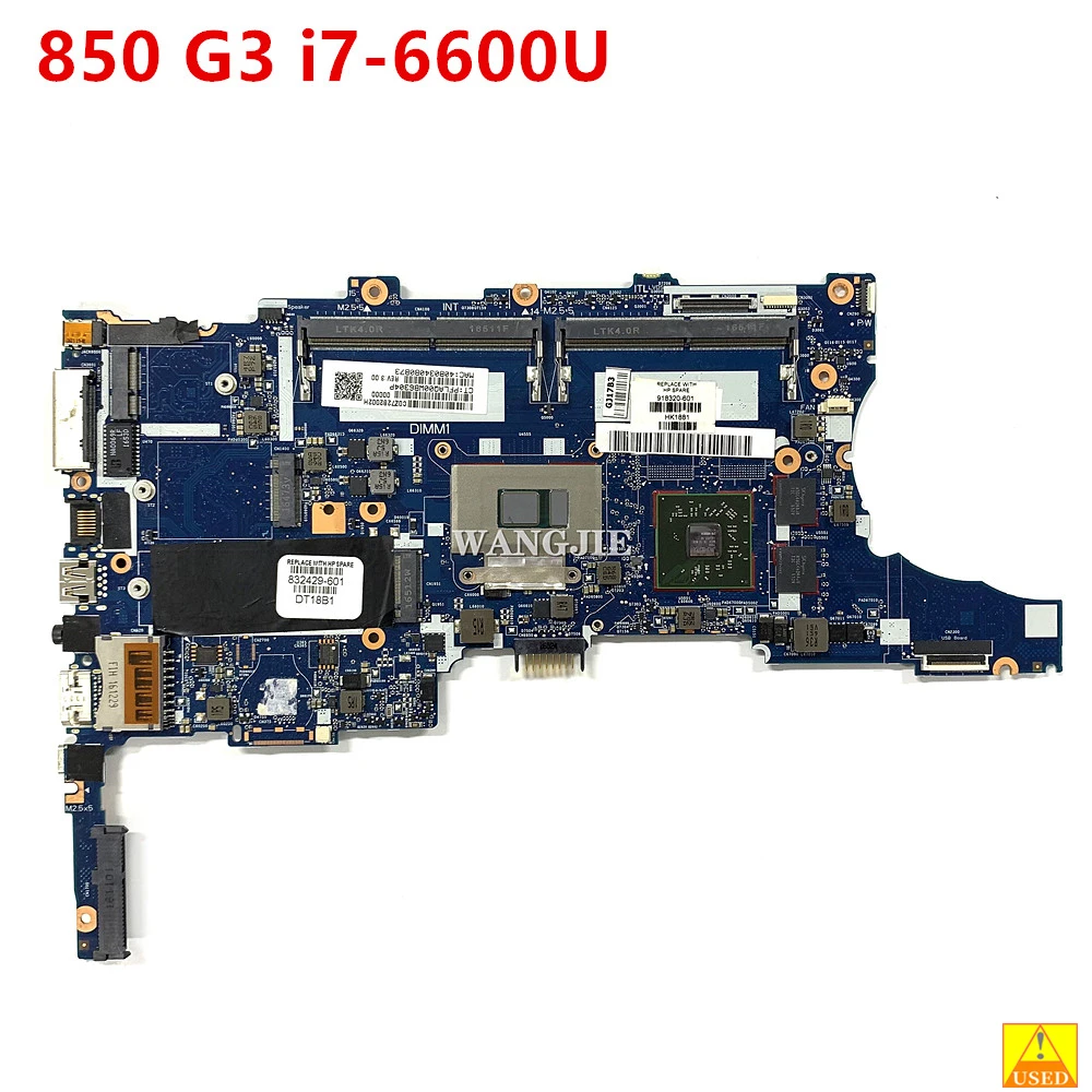 

Используется для материнской платы ноутбука HP 850 G3 i7-6600U 832429-601 832429-001 918333-601 918333-001 6050A2892401 W 216-0868010 GPU DDR4