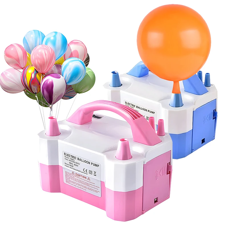 

Electric Balloon Air Pump Inflator Dual-Nozzle Globos Machine Air Balloon Blower for Wedding Party Balloon Inflators EU/US Plug
