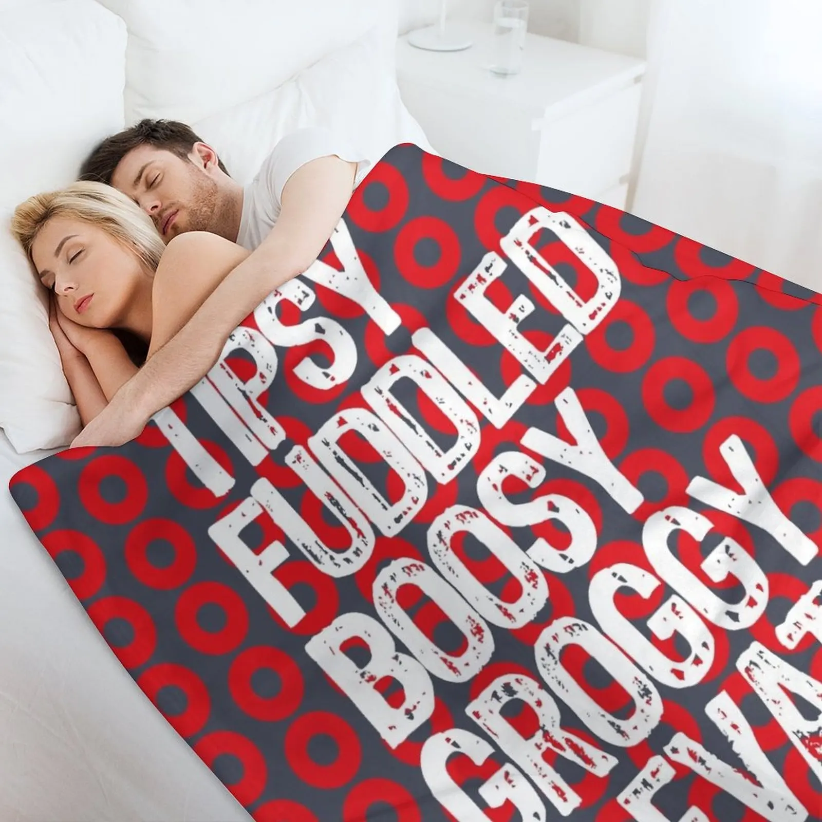 Фэш Типсы пушистое груди поднятое в белом пледе одеяло пользовательские