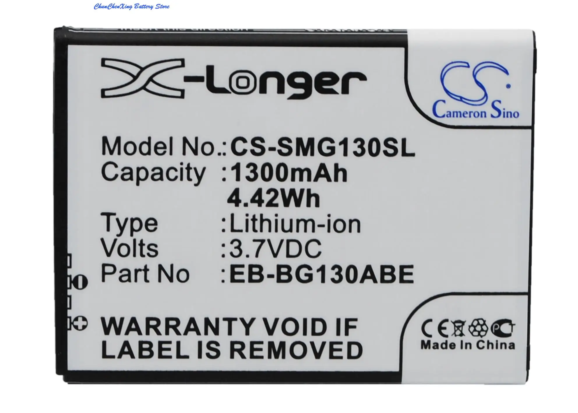 EB-BG130ABE батареи Cameron Sino 1300 mAh, EB-BG130BBE для Samsung Galaxy Star 2 Duos, Galaxy Young 2, SM-G130, SM-G130E, SM-G130H