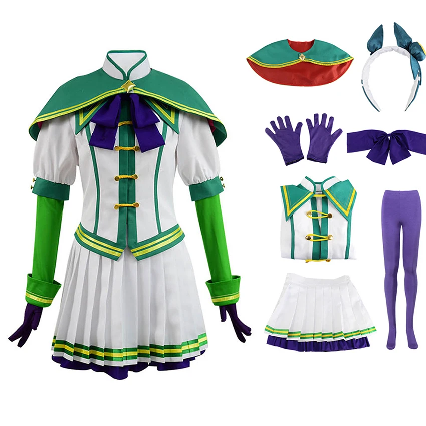 

Pretty Derby Costumes Anime Silence Suzuka Dress Cosplay Student Sailor Uniform Woman Halloween Lolita Funny Dress Maid Outfit