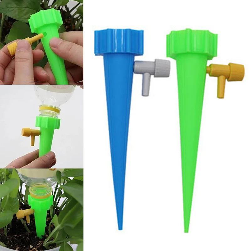 

1pc Automatic Drip Irrigation Waterer System Indoor Plant Self-Watering Device Adjustable Flower Water-Dropper Garden Auto Tool