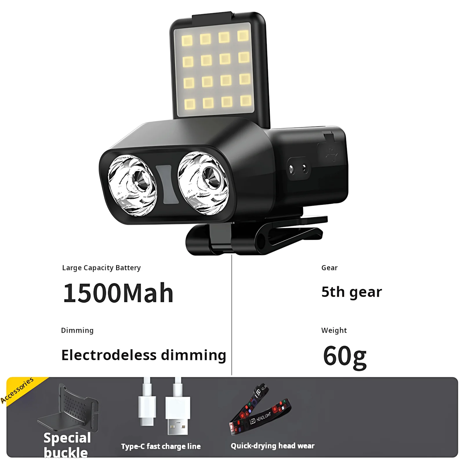 

Налобный фонарь Ultra-Light 60г