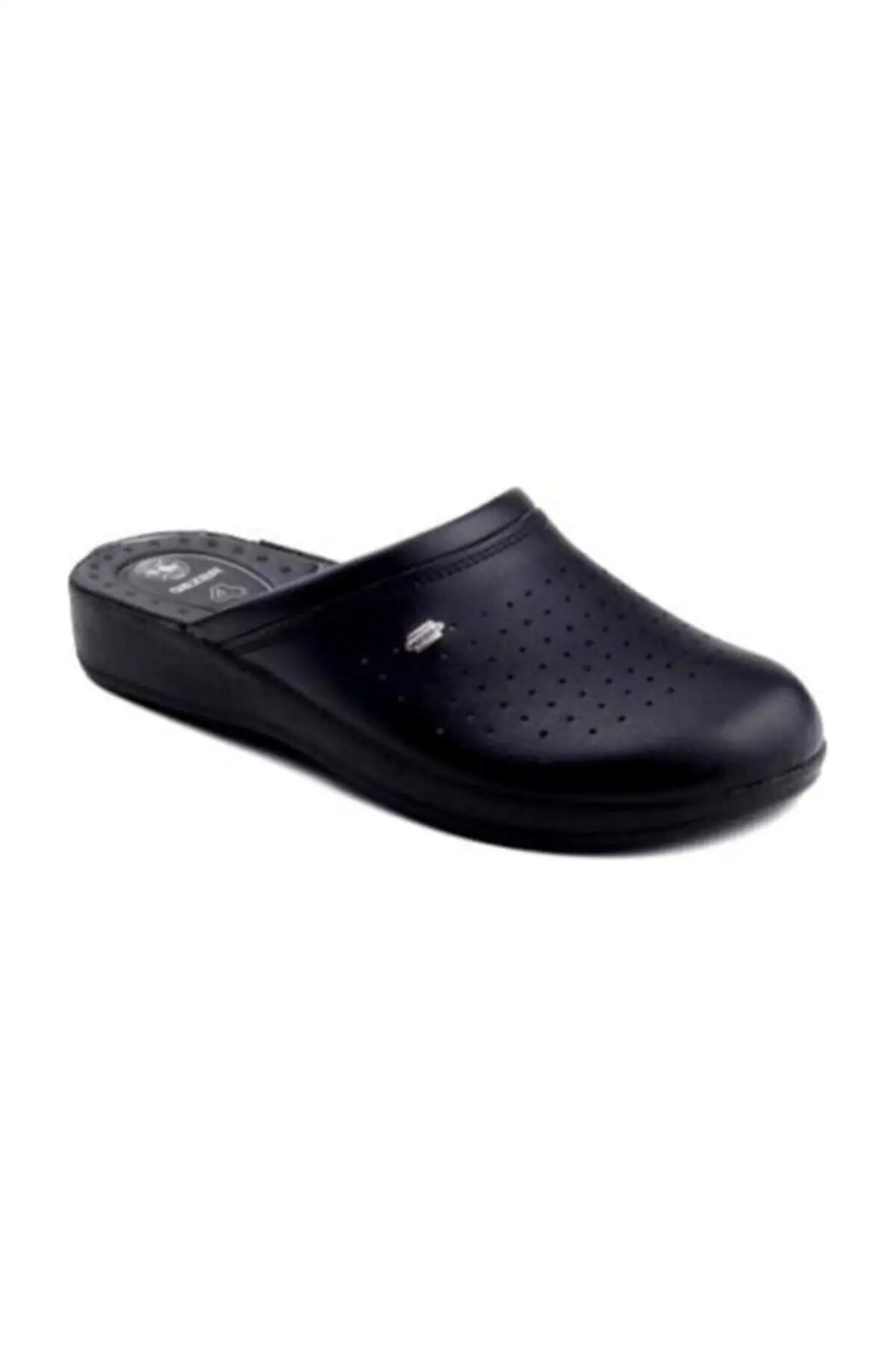 

4768 Sabo 4 Dot Black Orthopedic Doctor Cook Slippers 4768 Sabo
